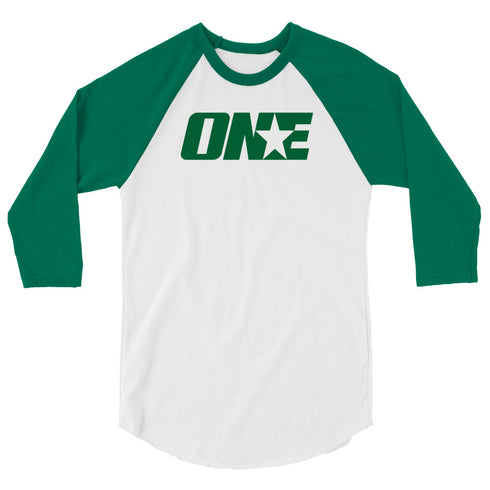1STAR Emerald Logo 3/4 Sleeve Raglan T-Shirt